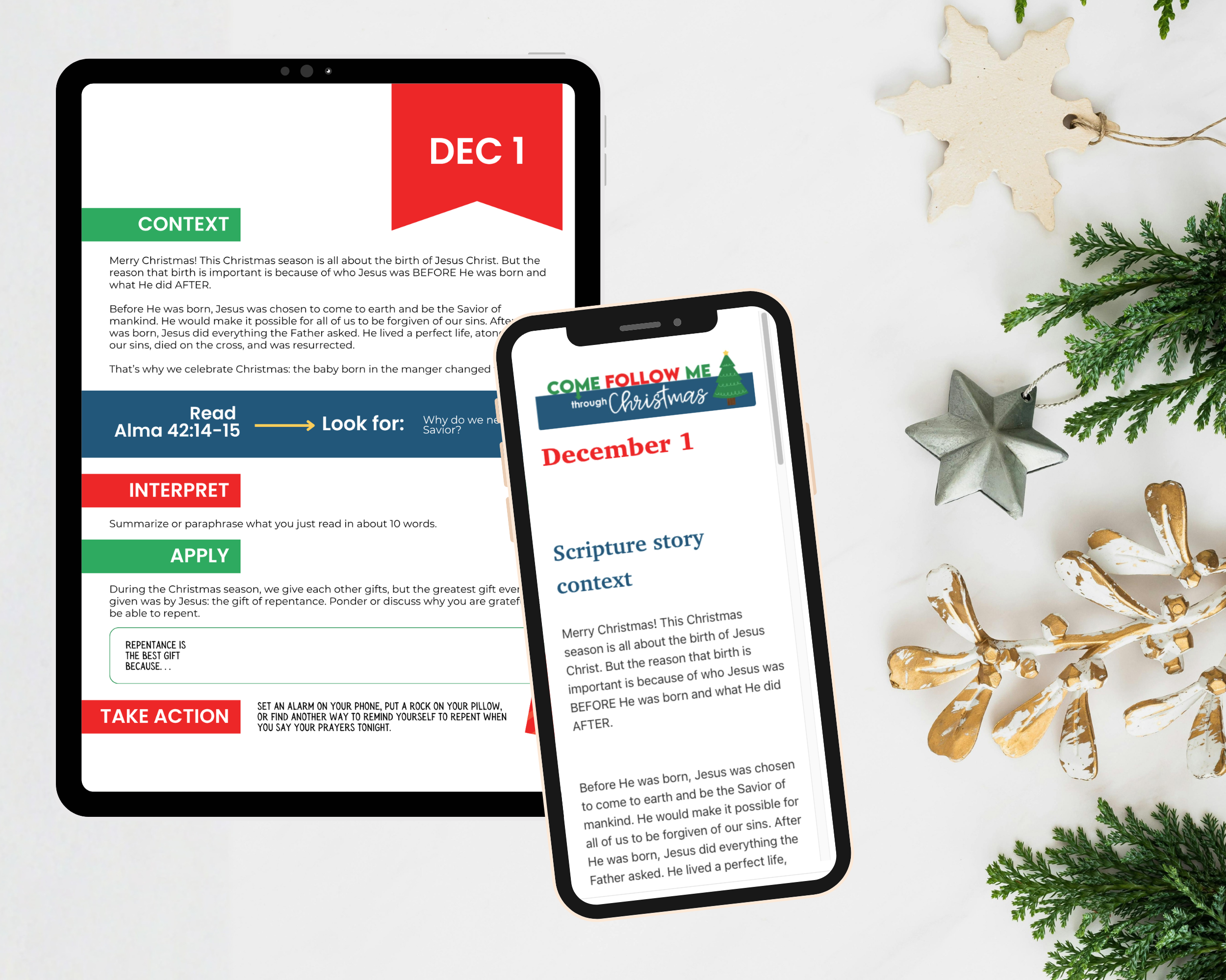 Daily Emails (Come Follow Me Through Christmas)