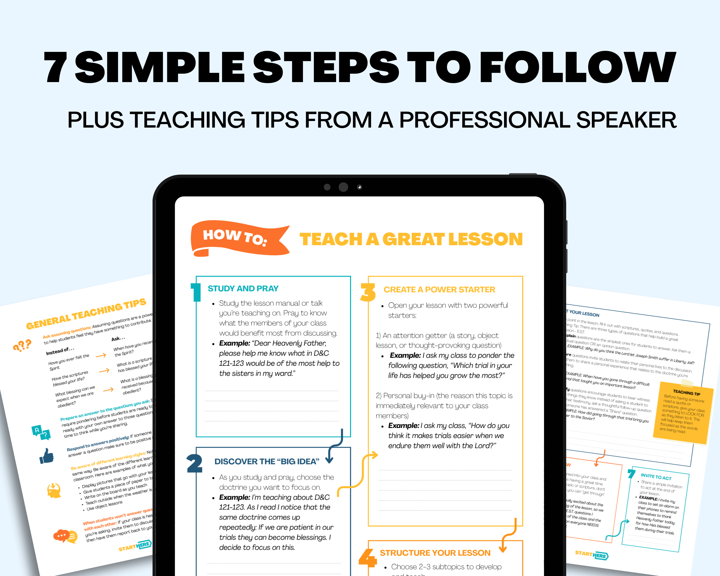 How to Teach a Great Lesson (Youth and Adults)