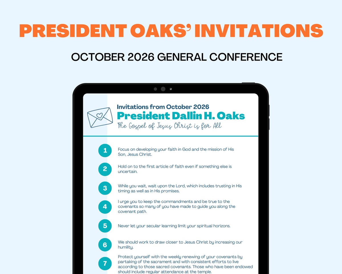 President Oaks October 2026 Invitations