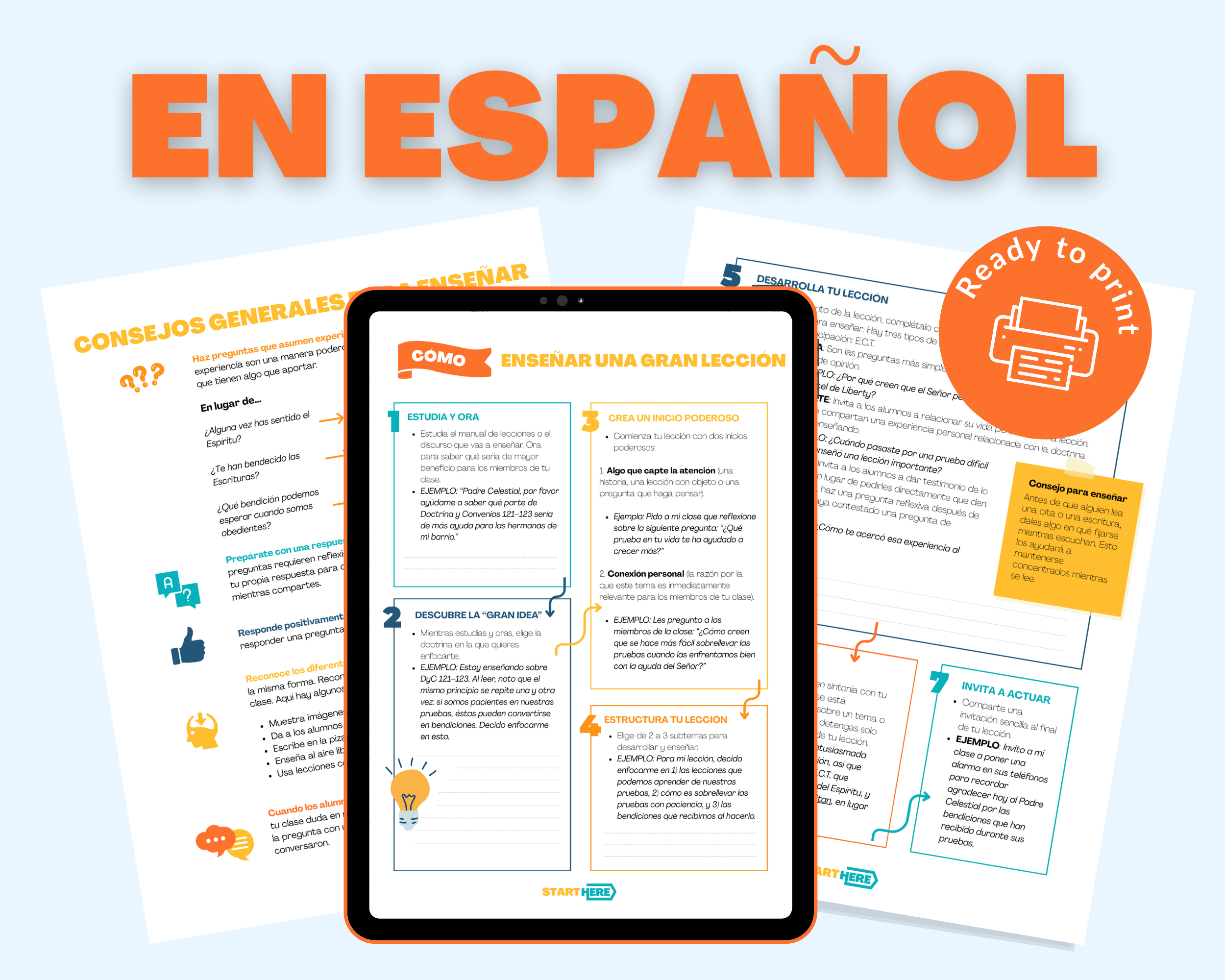 How to Teach a Great Lesson (Youth and Adults - Spanish and English)