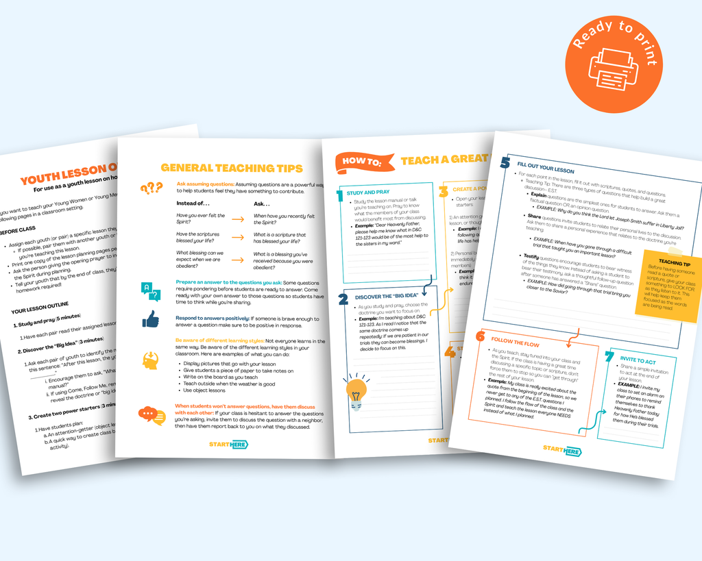 How to Teach a Great Lesson (Youth and Adults - Spanish and English)