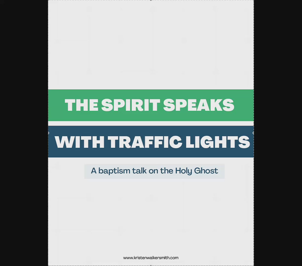 Baptism Holy Ghost Talk for 8 Year Olds