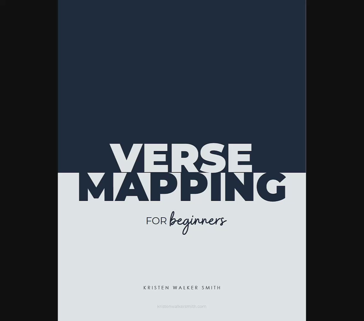 Verse Mapping for Beginners (Plus Sword Method)